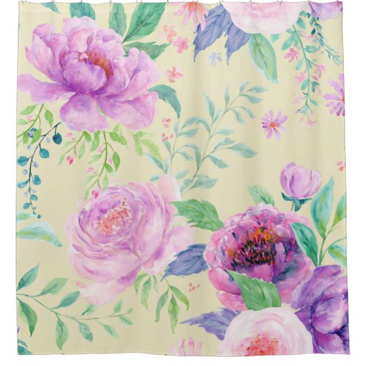 Large Peony  Douchegordijn (Voorkant)