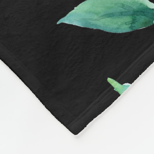 Large Peony  Fleece Deken (Hoek)