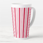 Large Peppermint Striped Latte Mug Mok (Rechterhoek)