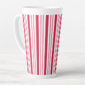 Large Peppermint Striped Latte Mug Mok (Linkerhoek)
