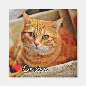 Large Personalized Pet Photo Magneet (Voorkant)