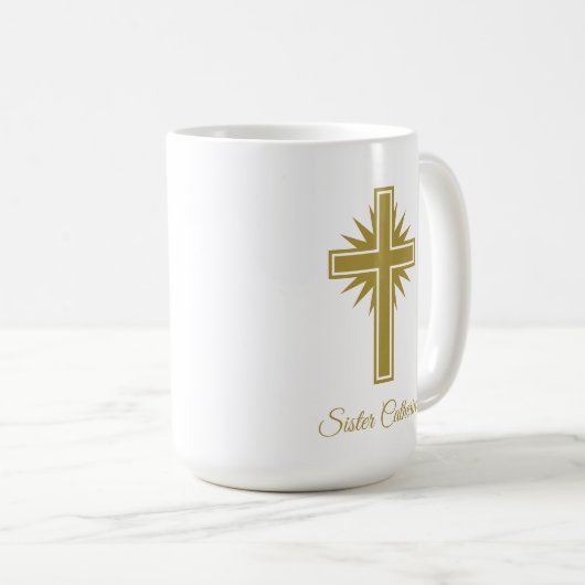 Large Personalized Religious Mug For Teacher Koffiemok (Voorkant rechts)