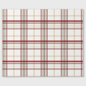 Large Plaid Modern Holiday Wrapping Paper Cadeaupapier (Vlak)