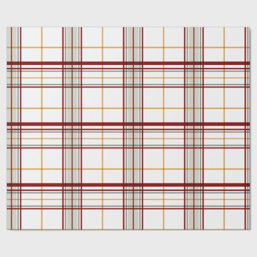 Large Plaid Modern Holiday Wrapping Paper Cadeaupapier (Zoom)