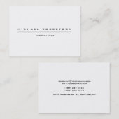 Large Plain Unique Special Zwart Wit Visitekaartje (Voorkant / Achterkant)