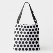 Large Polka Cross-Body Canvas tas (Voorkant)