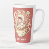 Large Rabbit 17oz Coffee Mug for Work Latte Mok (Rechts)