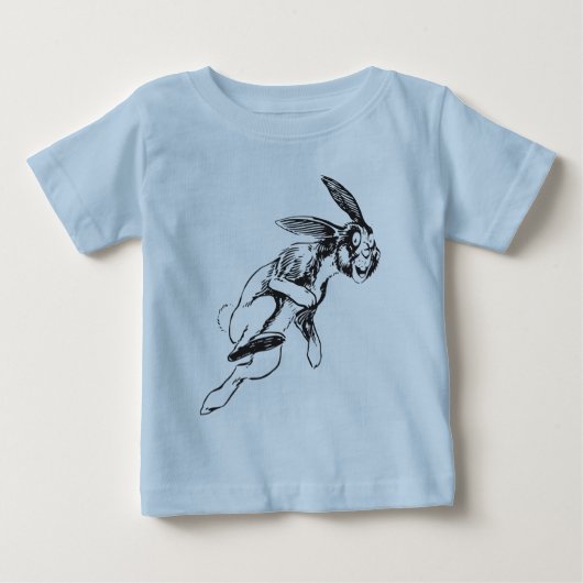 Large Rabbit Bunny Jack Rabbit T-Shirt (Voorkant)