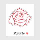 Large Rose Sticker (Vel)