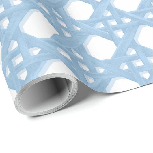 LARGE SALLY CANING IN A1C8E5 AND WHITE CADEAUPAPIER (Rol Hoek)