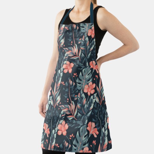 Large-scale tropical florals and leaves schort (Insitu)