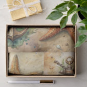 Large Scenic Starfish, Anchors & Crab Decoupage Tissuepapier (Geschenk)