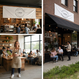 Large Simple Logo Company Branding Professional Spandoek