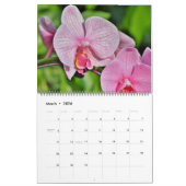 Large Size Orchids Calendar Kalender (Mar 2026)