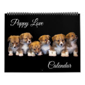 Large Size Puppy Love Calendar Kalender (Hoes)