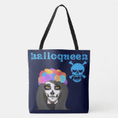 Large size tote bag  with Halloween print (Voorkant)
