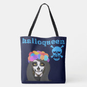 Large size tote bag  with Halloween print (Achterkant)