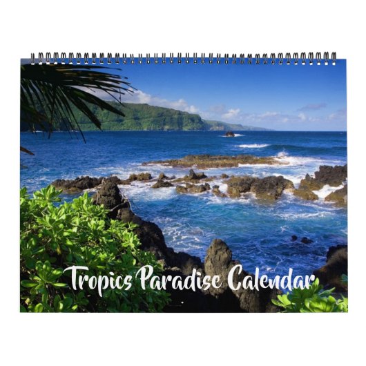 Large Size Tropics Paradise Calendar Kalender (Hoes)