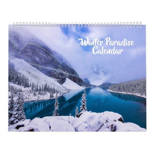 Large Size Winter Paradise Calendar Kalender (Hoes)