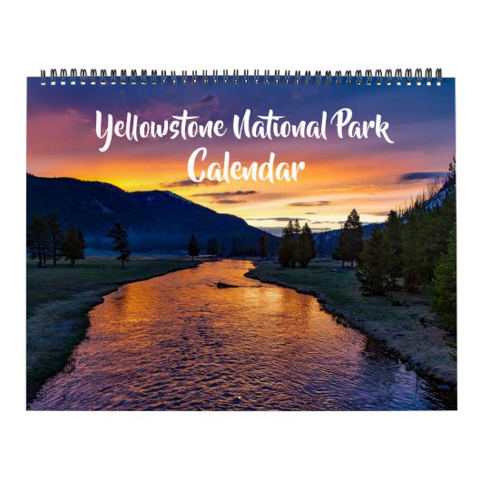 Large Size Yellowstone Park Calendar Kalender (Hoes)
