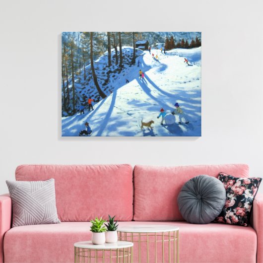 Large Snowball Zermatt Canvas Afdruk (Insitu (Woonkamer))