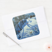 Large Snowball Zermatt Vierkante Sticker (Envelop)