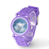 Large soft cloud horloge (Hoek)