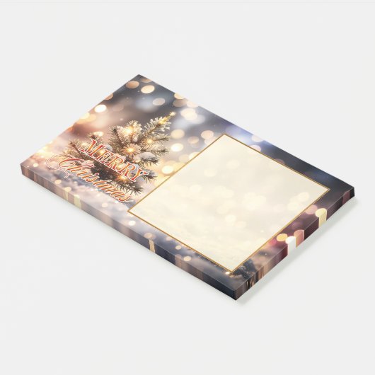 Large Sparkling Christmas Tree Holidays Post-it® Notes (Schuin)