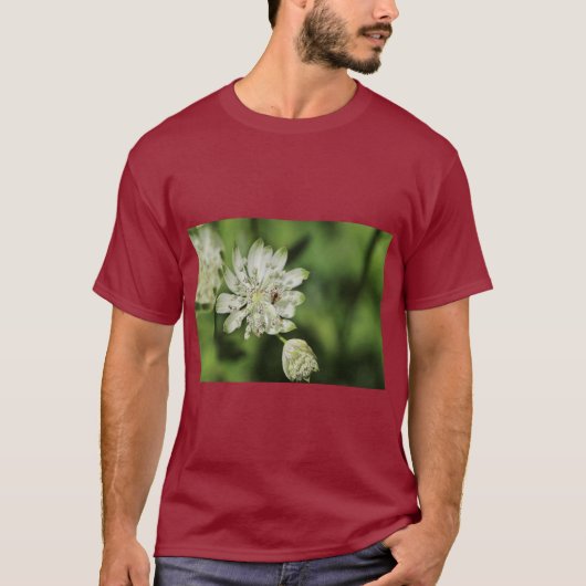 Large Star Umbel Botanical Illustration T-shirt (Voorkant)