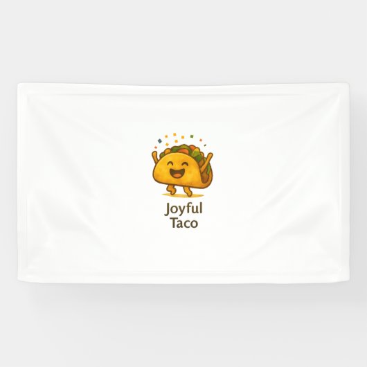 Large Taco Fiesta Birthday Banner | Photo Backdrop (Horizontaal)