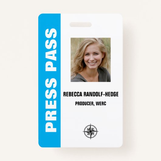 Large Text SPECIAL EVENT PERSKAART en foto-ID. Badge (Voorkant)