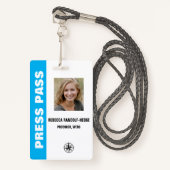 Large Text SPECIAL EVENT PERSKAART en foto-ID. Badge (Voorkant met draagriem)