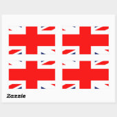 Large Union Jack.png Rechthoekige Sticker (Vel)