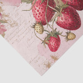 Large Watercolor Strawberries Tissuepapier (Detail)
