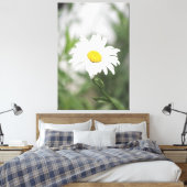 Large White Daisy Canvas Afdruk (Insitu (Slaapkamer))
