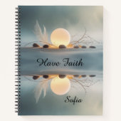 Large Zen Spiral Journal: Full Wrap Mindful Notitieboek (Voorkant)