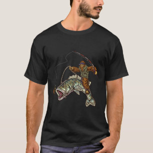 Largemouth B Vissen Bigfoot Visser T-shirt