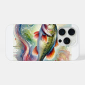 Largemouth Bass 290924AREF123 - Watercolor iPhone Hoesje (Achterkant horizontaal)