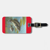 Largemouth Bass Bagagelabel (Voorkant horizontaal)