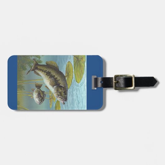 Largemouth Bass Bagagelabel (Voorkant horizontaal)