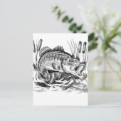 Largemouth Bass Briefkaart (Staand voorkant)