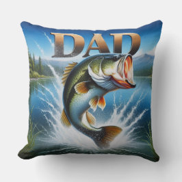 Largemouth Bass Dad Kussen