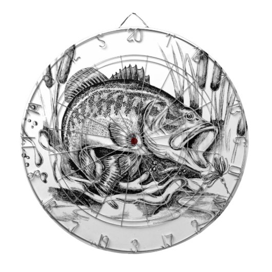 Largemouth bass dartbord (Voorkant)