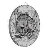 Largemouth bass dartbord (Voorkant Links)
