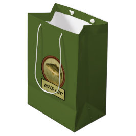 Largemouth Bass Donker Olijf Groen Gift Bag Medium Cadeauzakje