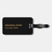 Largemouth Bass Fish and Name Phone Double-Sided Bagagelabel (Achterkant horizontaal)