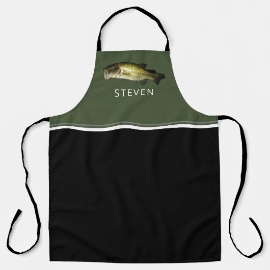 Largemouth Bass Fish Personalized Chef Schort (Voorkant)