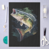 Largemouth Bass Fishing Tissuepapier (Craft)
