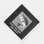 Largemouth Bass Gevist Mannen verjaardag Servet (Hoek)