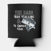 Largemouth Bass Gevist Quote Fisherman Beer Blikjeskoeler (Voorkant)